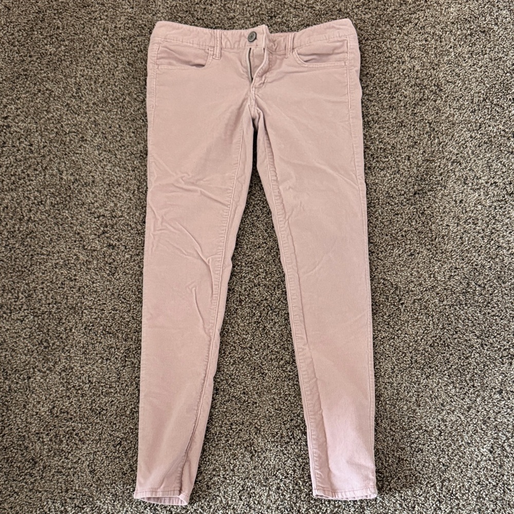 American Eagle Outfitters Light Pink Corduroy Jegging Pants